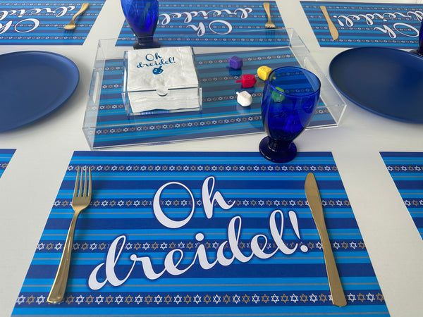 Endless possibilities acrylic tray - Hanukkah Blue
