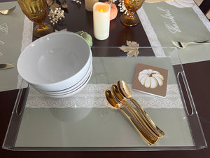 Endless possibilities acrylic tray - White Lace Insert