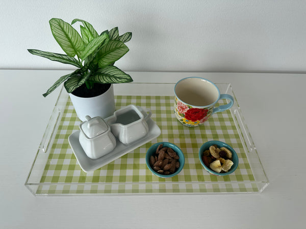 Endless possibilities acrylic tray - Gingham Green Insert