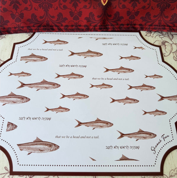 Rosh Hashanah set of 12 Placemats - Royal Shana