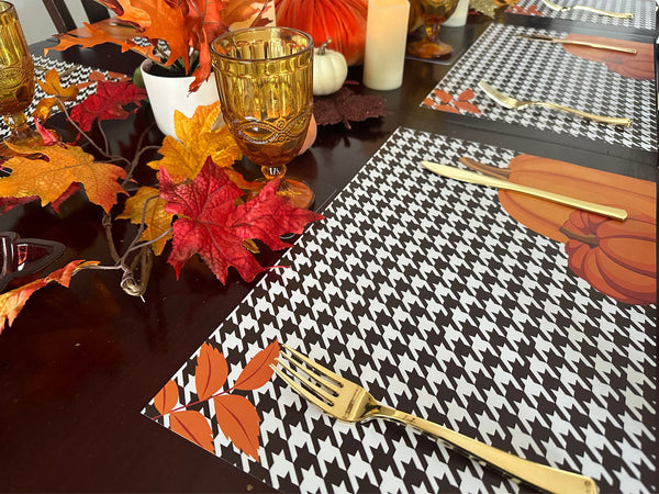 Thanksgiving Placemats - Houndstooth
