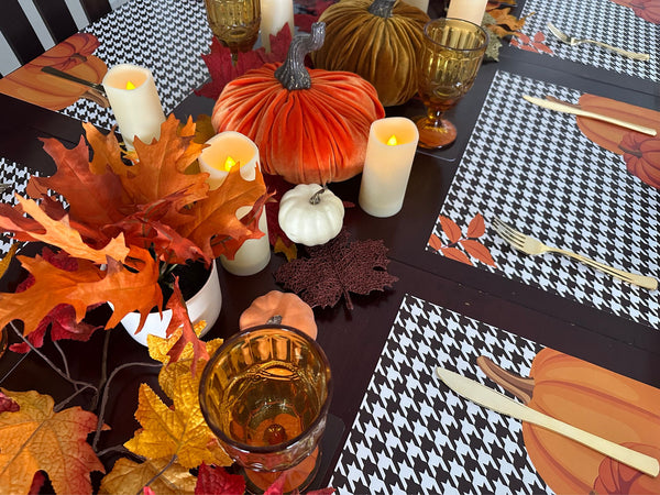 Thanksgiving Placemats - Houndstooth