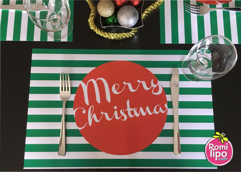 Christmas Placemats - Red Dot