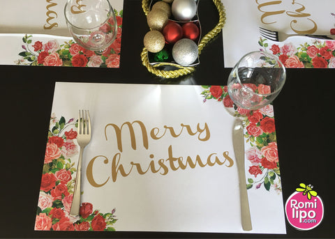 Christmas Placemats - Flowers