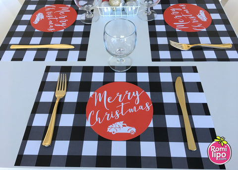 Christmas Placemats - Plaid