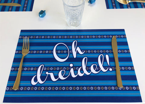 Hanukkah Placemats - Oh dreidel!