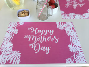 Mother's Day Placemats - Pink Jungle