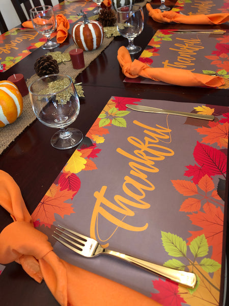 Thanksgiving Placemats - Thankful