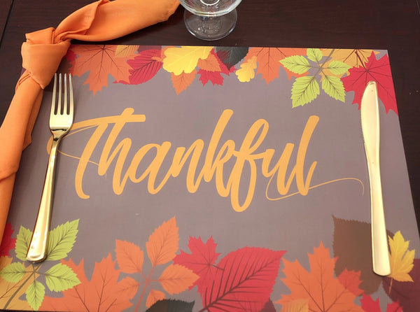 Thanksgiving Placemats - Thankful