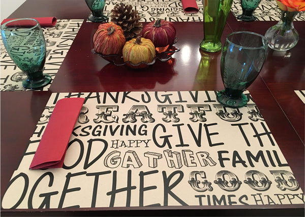 Thanksgiving Placemats - Original Craft Paper