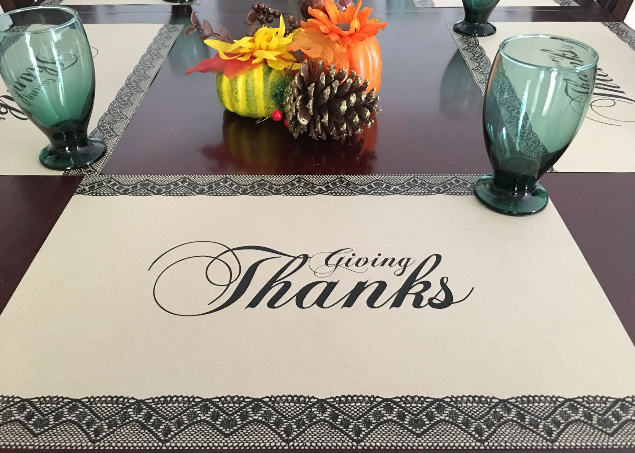 Thanksgiving Placemats - Giving Thanks Craft Paper