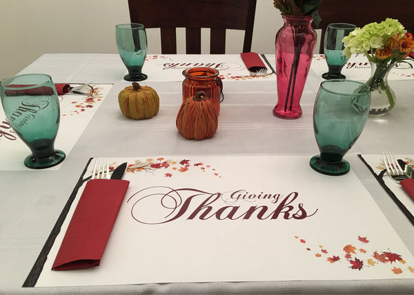 Thanksgiving Placemats - Giving Thanks Autumn 2