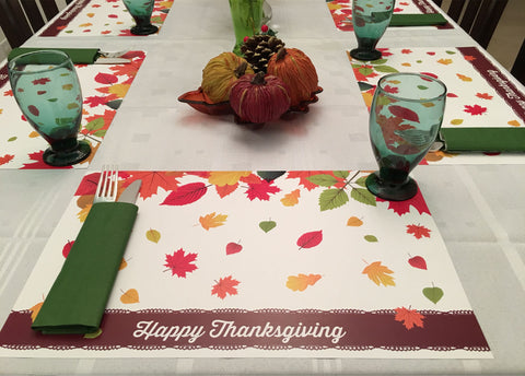 Thanksgiving Placemats - Happy Thanksgiving