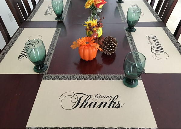 Thanksgiving Placemats - Giving Thanks Craft Paper