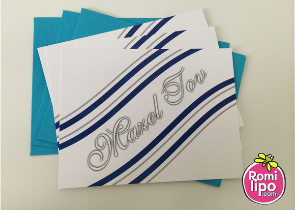 Mazel tov cards with matching envelopes - Classic 3