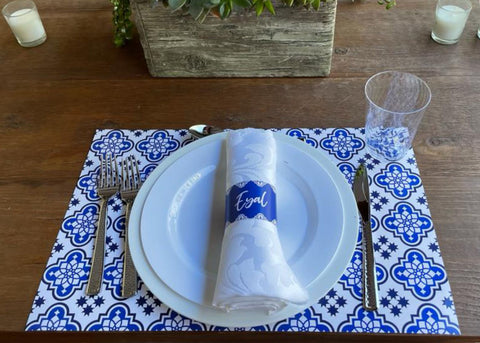 Mediterranean style, Set of 12 11 x 17 placemats,