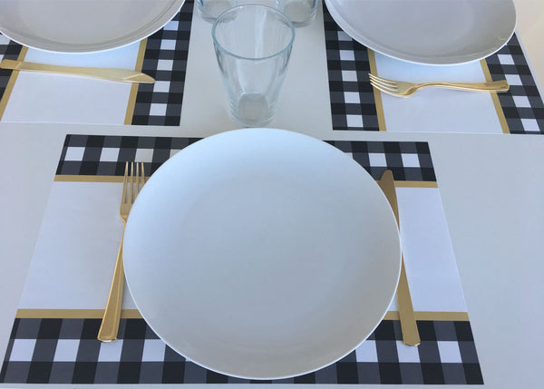 Modern Placemats, Set of 12 11 x 17 placemats, home decor 4